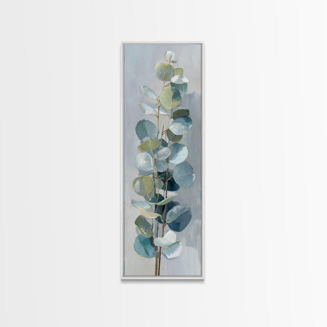 Clean Eucalyptus Leaf Study Canvas Print, Waiting Room Art, Art Print, Waiting Room Decor, Fine Art, Calm, Abstract Art, WRA-1x3-77