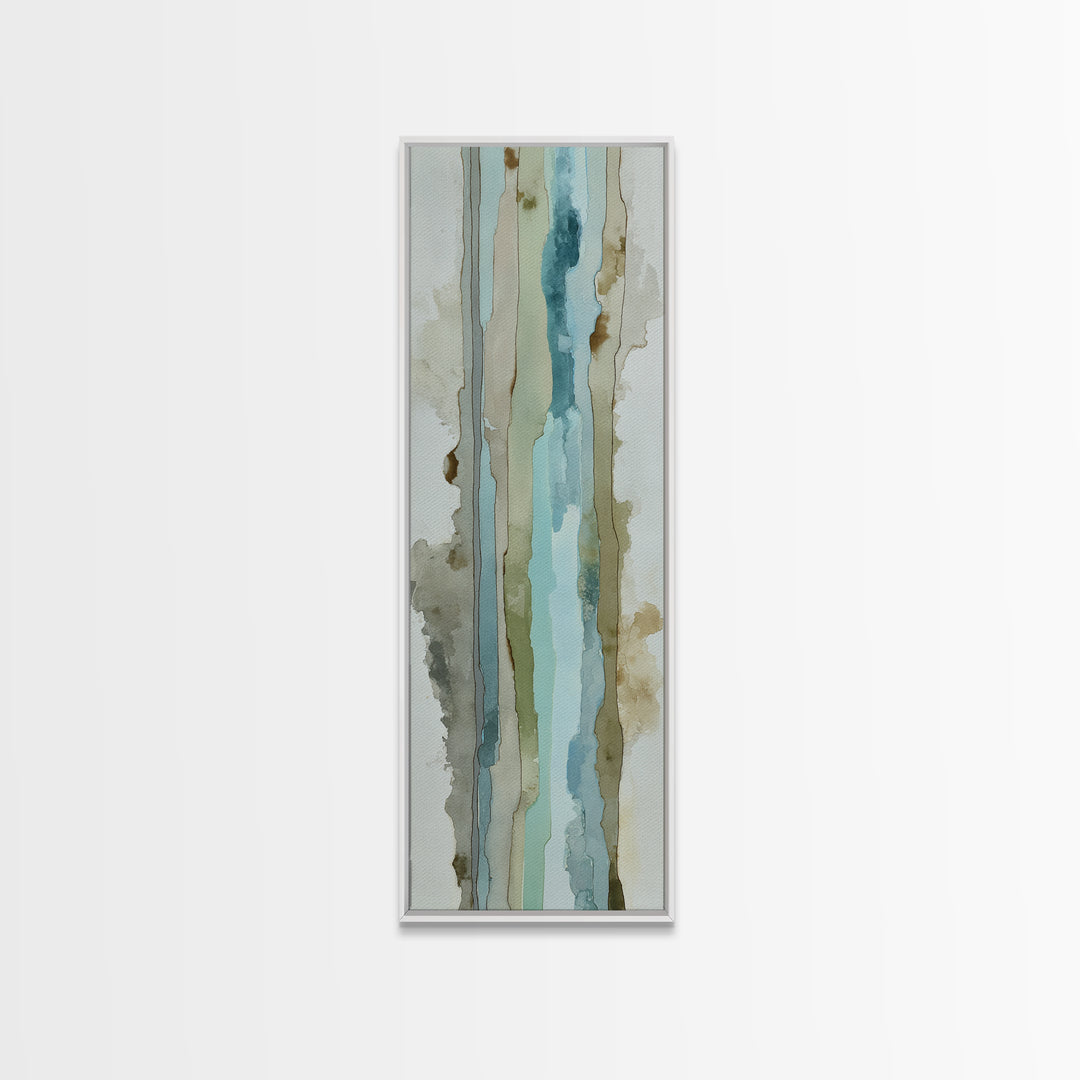 Modern Neutral Arch Abstraction Canvas Print, Waiting Room Art, Floral Wall Art, Waiting Room Decor, Abstract Art, Calm, WRA-1x3-81