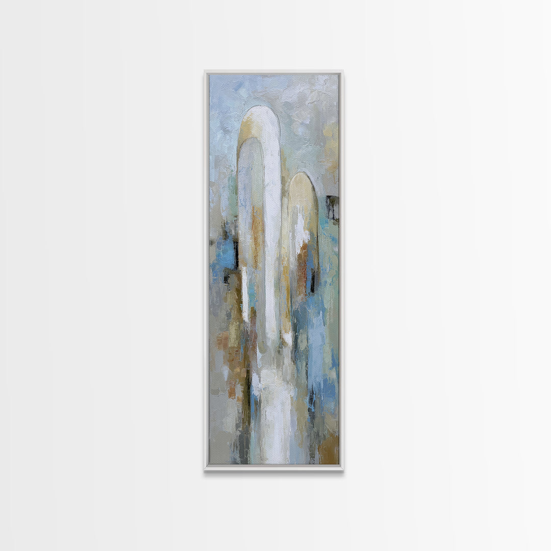 Modern Neutral Arch Abstraction Canvas Print, Waiting Room Art, Neutral Decor, Waiting Room Decor, Abstract Art, Calm, WRA-1x3-9