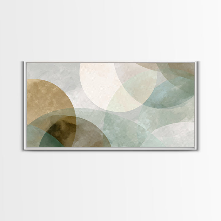Minimal Geometric Composition Framed Canvas Print, Waiting Room Art, Home Decor, Waiting Room Decor, Fine Art, Calm, Modern Art, WRA-2x1-1