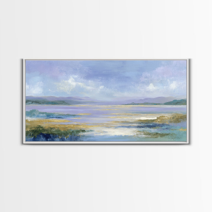 Soft Lavender Botanical Still Life Framed Canvas Print, Waiting Room Art, Fine Art Print, Waiting Room Decor, Watercolor Art, WRA-2x1-16