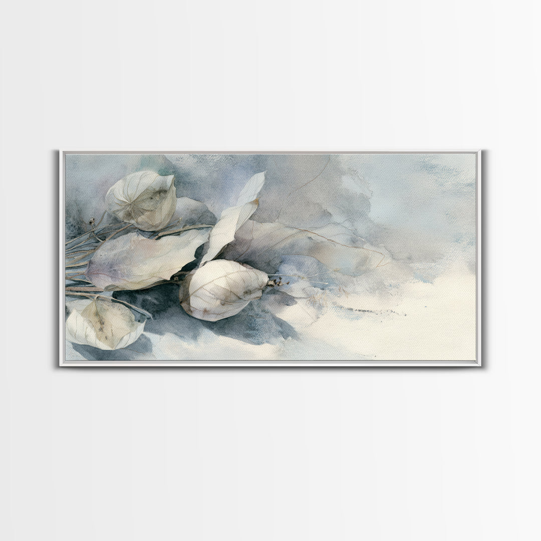 Soft Lavender Botanical Still Life Framed Canvas Print, Waiting Room Art, Home Decor, Waiting Room Decor, Fine Art, Calm, WRA-2x1-40