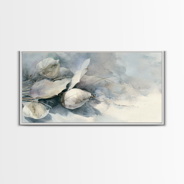 Soft Lavender Botanical Still Life Framed Canvas Print, Waiting Room Art, Home Decor, Waiting Room Decor, Fine Art, Calm, WRA-2x1-40