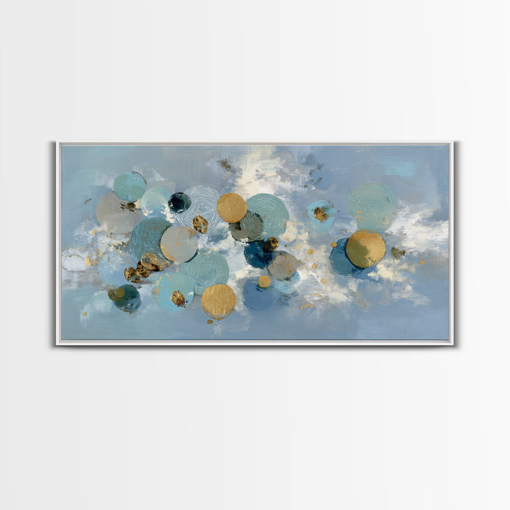 Abstract Circles Suggesting Calm Movement Canvas Print, Waiting Room Art, Waiting Room Decor, Abstract Art, Calm, WRA-2x1-54