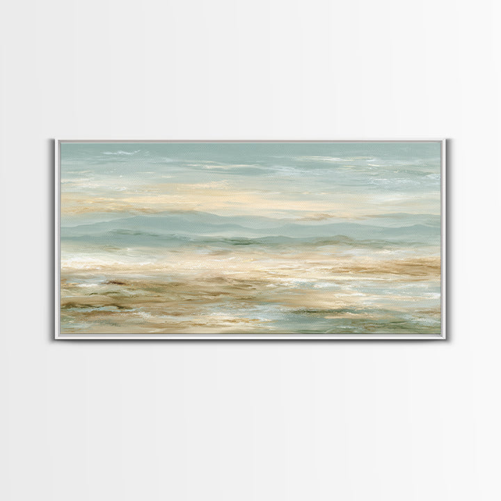 Warm Desert Sunrise Canvas Print, Waiting Room Art, Wall Decor, Waiting Room Decor, Fine Art, Calm, Minimalist Wall Art, WRA-2x1-57