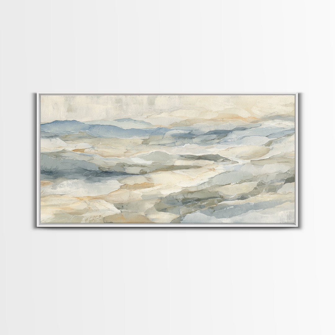 Light Marble Texture Abstract Canvas Print, Waiting Room Art, Bedroom Decor, Waiting Room Decor, Abstract Art, Calm, WRA-2x1-68