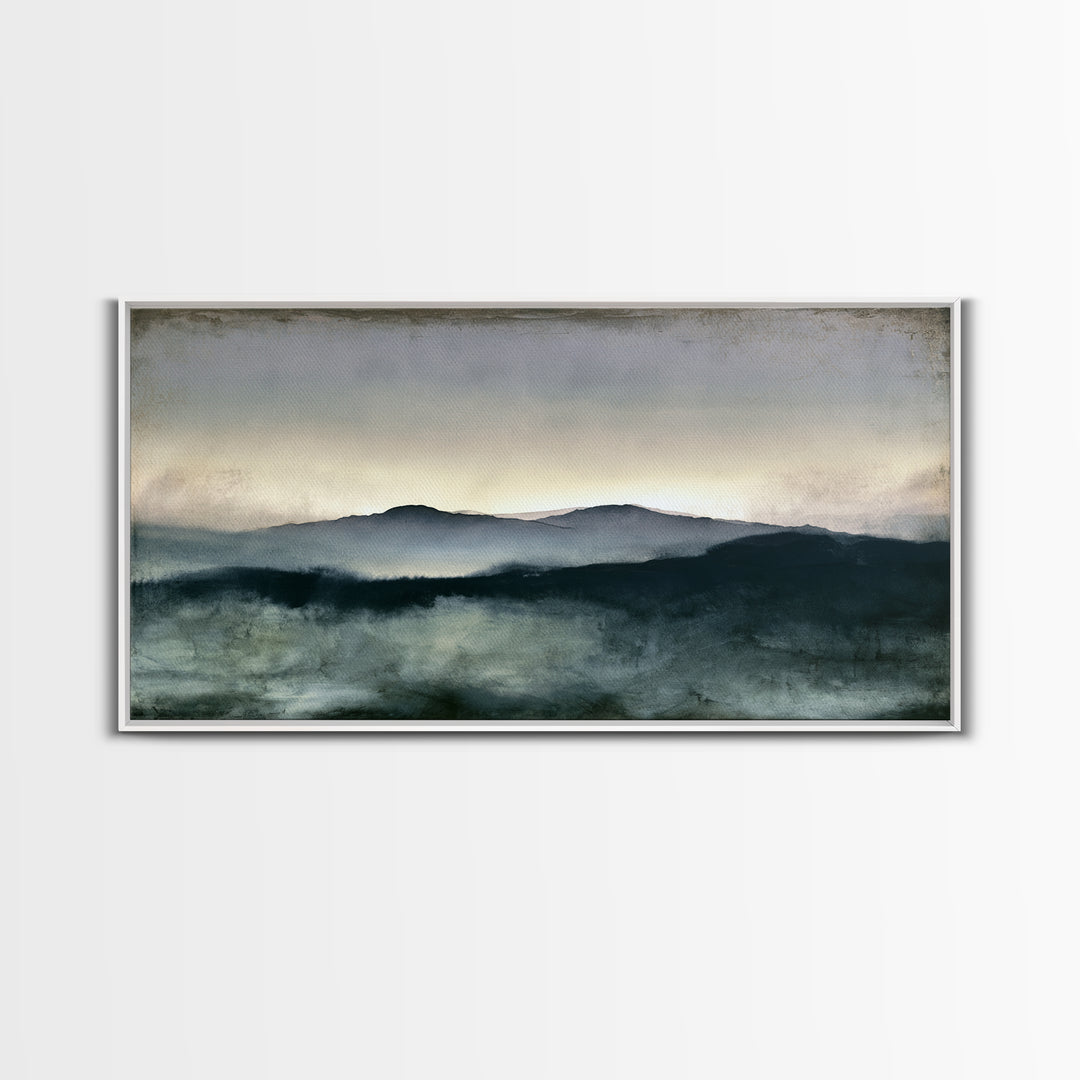 Calming Landscape with Open Sky and Gentle Canvas Print, Waiting Room Art, Living Room Wall Art, Waiting Room Decor, Calm, WRA-2x1-69