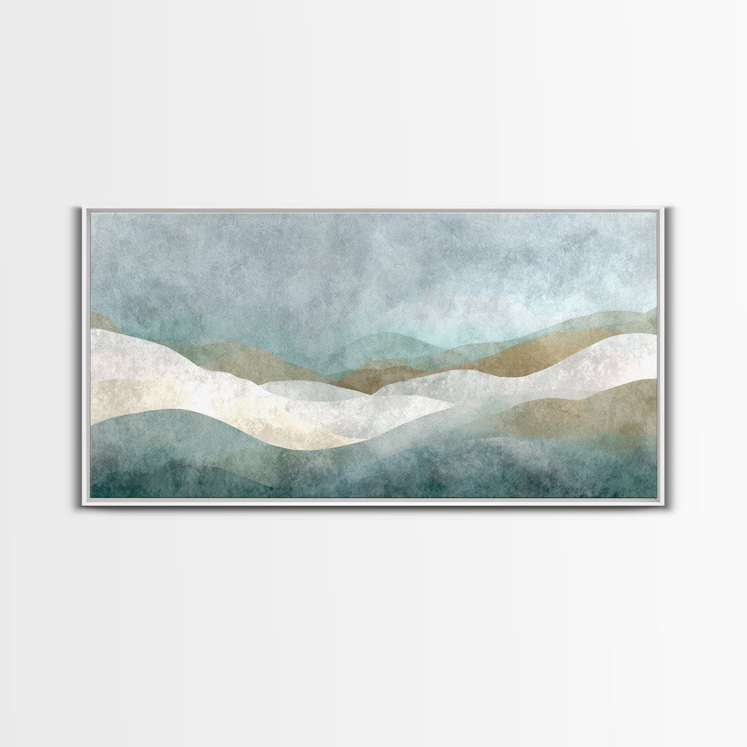 Minimal Geometric Composition Canvas Print, Waiting Room Art, Abstract Art, Waiting Room Decor, Calm, Landscape, WRA-2x1-73