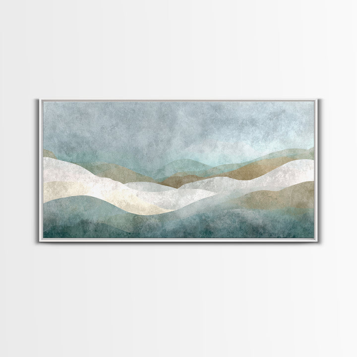 Minimal Geometric Composition Canvas Print, Waiting Room Art, Abstract Art, Waiting Room Decor, Calm, Landscape, WRA-2x1-73