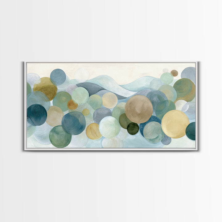 Abstract Circles Suggesting Calm Movement Canvas Print, Waiting Room Art, Waiting Room Decor, Abstract Art, Calm, WRA-2x1-78