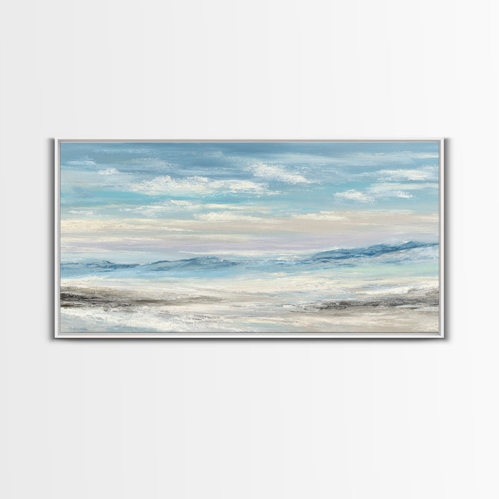 Calming Landscape with Open Sky and Gentle Canvas Print, Waiting Room Art, Living Room Wall Art, Waiting Room Decor, Calm, WRA-2x1-93