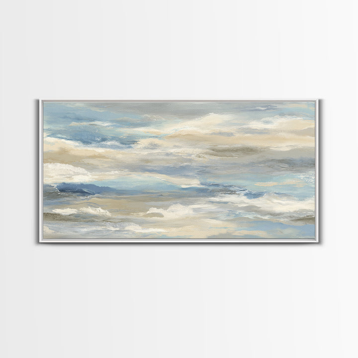 Soft Abstract Waves Canvas Print, Waiting Room Art, Wall Decor, Waiting Room Decor, Fine Art, Calm, Minimalist Wall Art, WRA-2x1-94