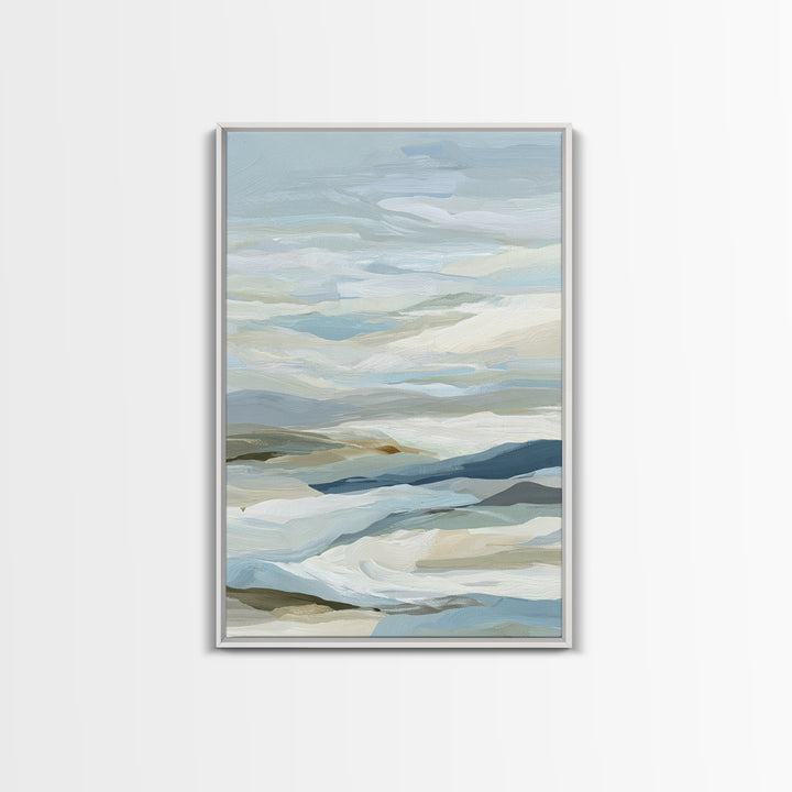 Soft Abstract Waves Canvas Print, Waiting Room Art, Luxury Decor, Waiting Room Decor, Abstract Art, Calm, Original Art, WRA-2x3-10