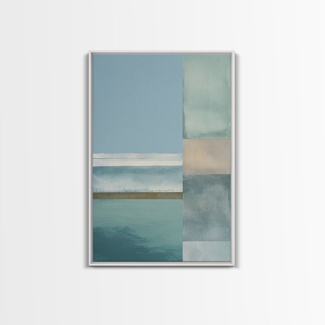Minimal Geometric Composition Framed Canvas Print, Waiting Room Art, Wall Decor, Waiting Room Decor, Abstract Art, Calm, WRA-2x3-13