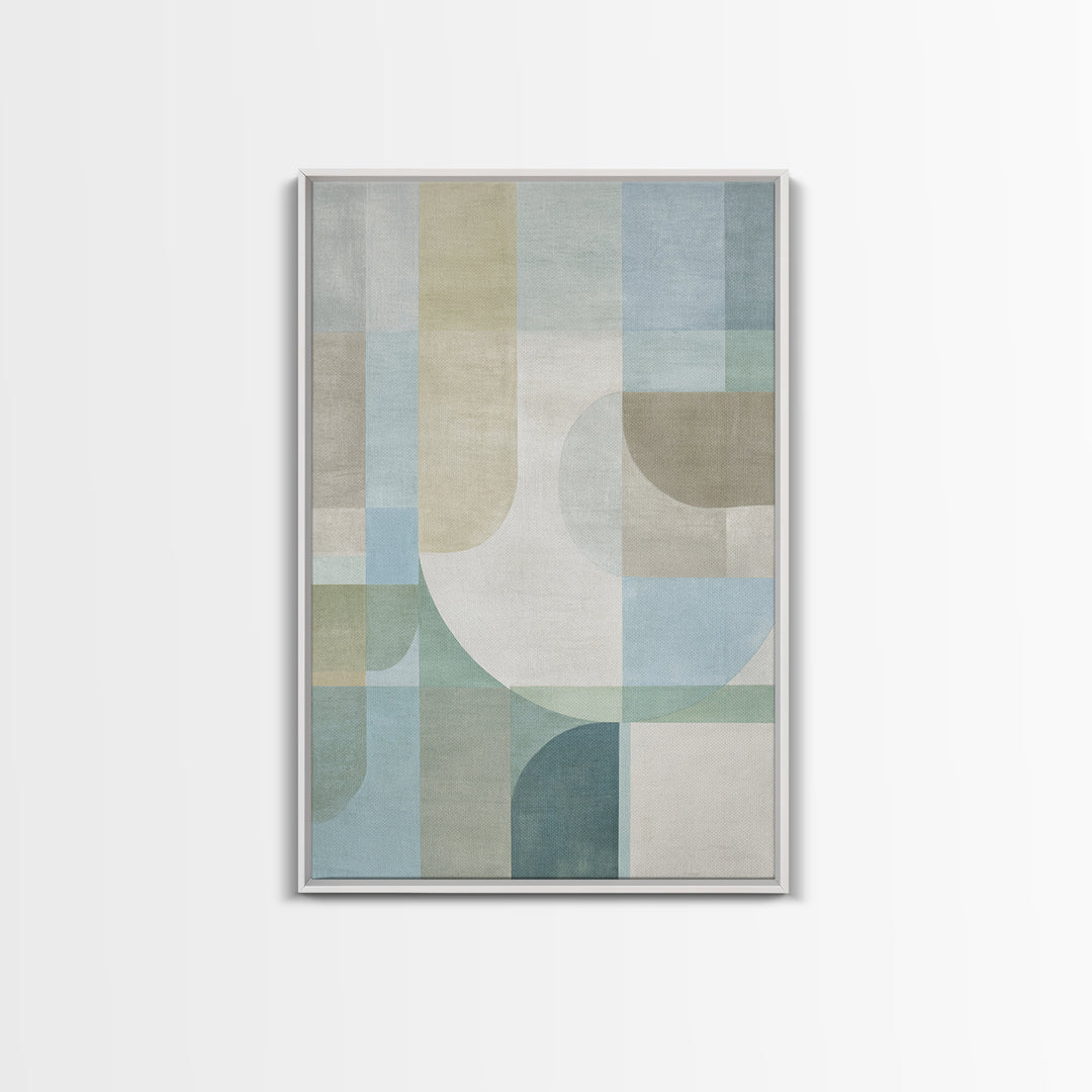 Minimal Geometric Composition Framed Canvas Print, Waiting Room Art, Wall Decor, Waiting Room Decor, Abstract Art, Calm, WRA-2x3-37