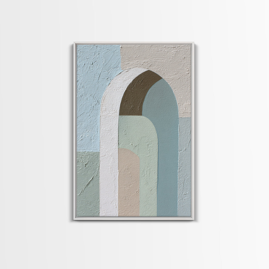 Modern Neutral Arch Abstraction Canvas Print, Waiting Room Art, Floral Wall Art, Waiting Room Decor, Abstract Art, Calm, WRA-2x3-77