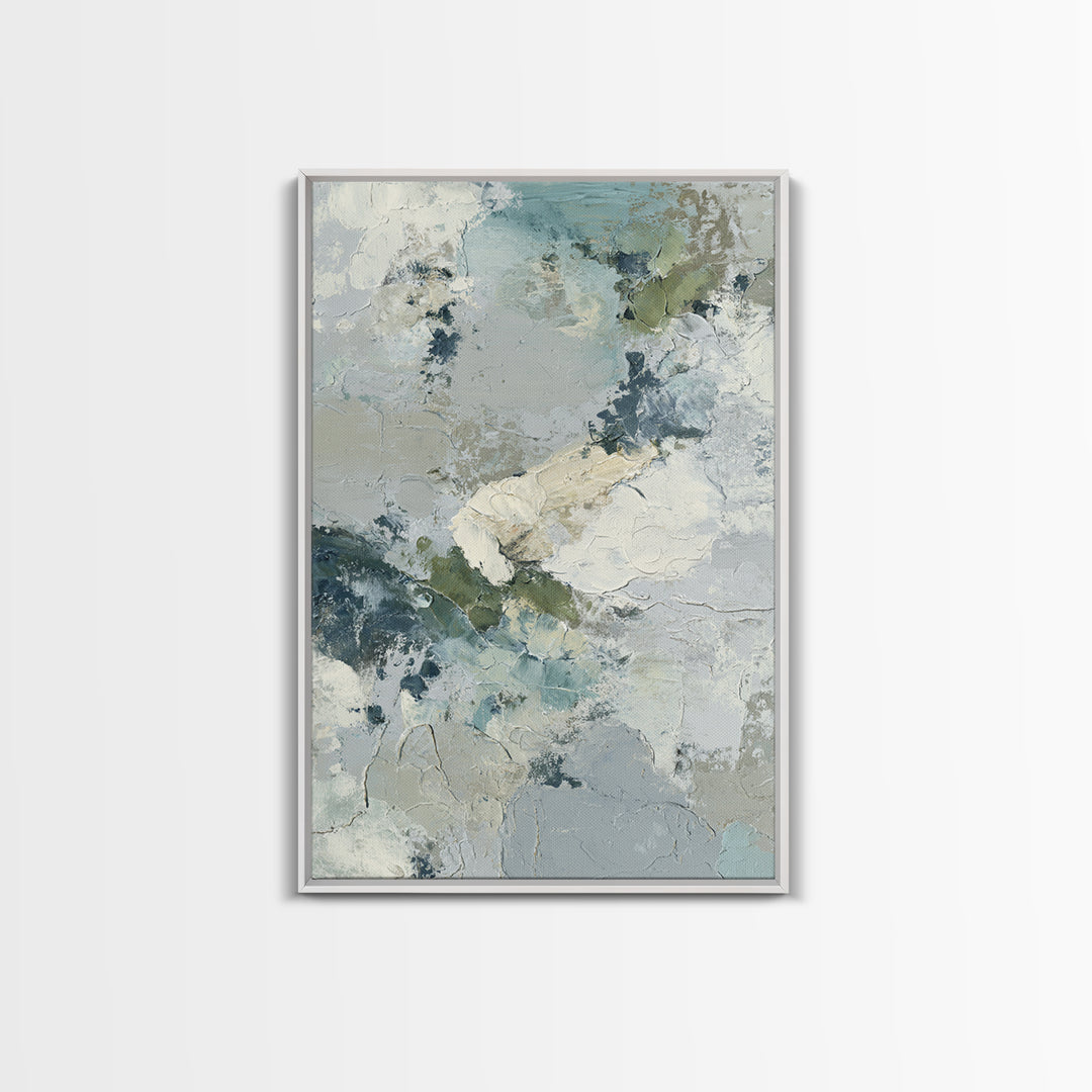 Abstract Circles Suggesting Calm Movement Framed Canvas Print, Waiting Room Art, Abstract Art, Waiting Room Decor, Calm, WRA-2x3-90