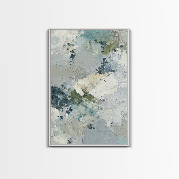 Abstract Circles Suggesting Calm Movement Framed Canvas Print, Waiting Room Art, Abstract Art, Waiting Room Decor, Calm, WRA-2x3-90