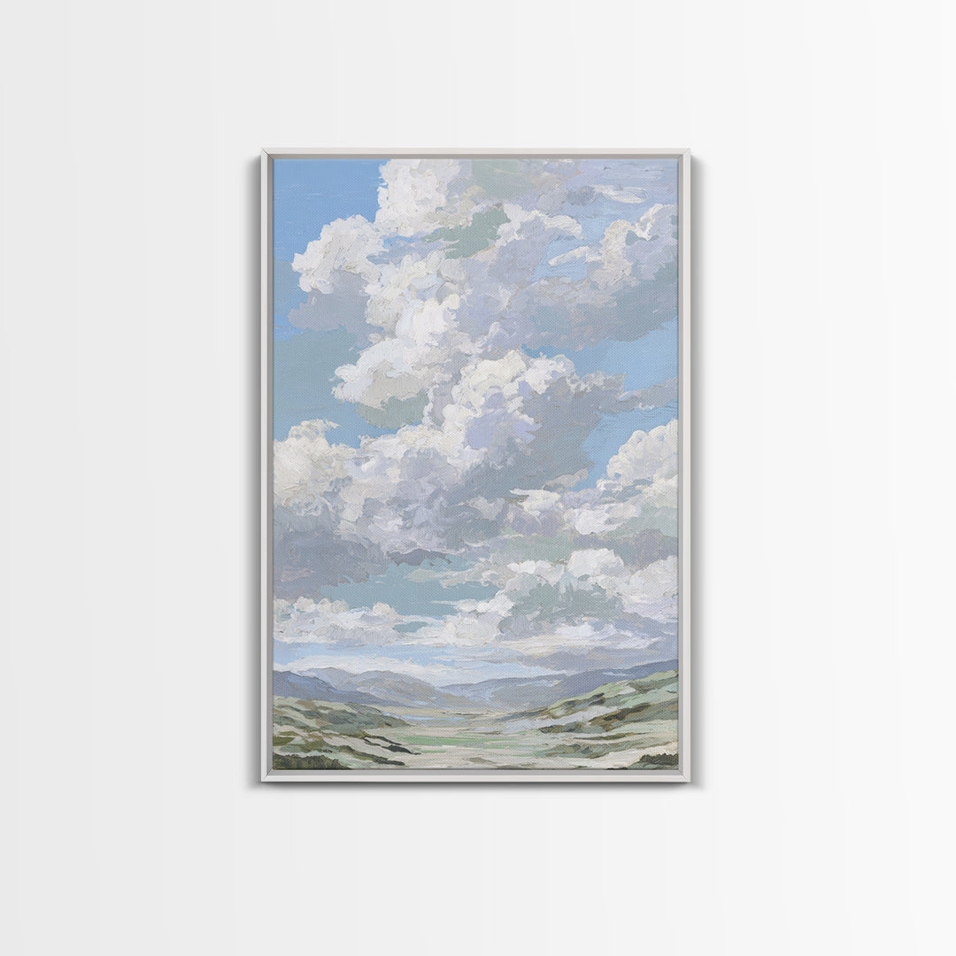 Large Cloudscape with Hopeful Light Canvas Print, Waiting Room Art, Printable Art, Waiting Room Decor, Fine Art, Calm, WRA-2x3-96