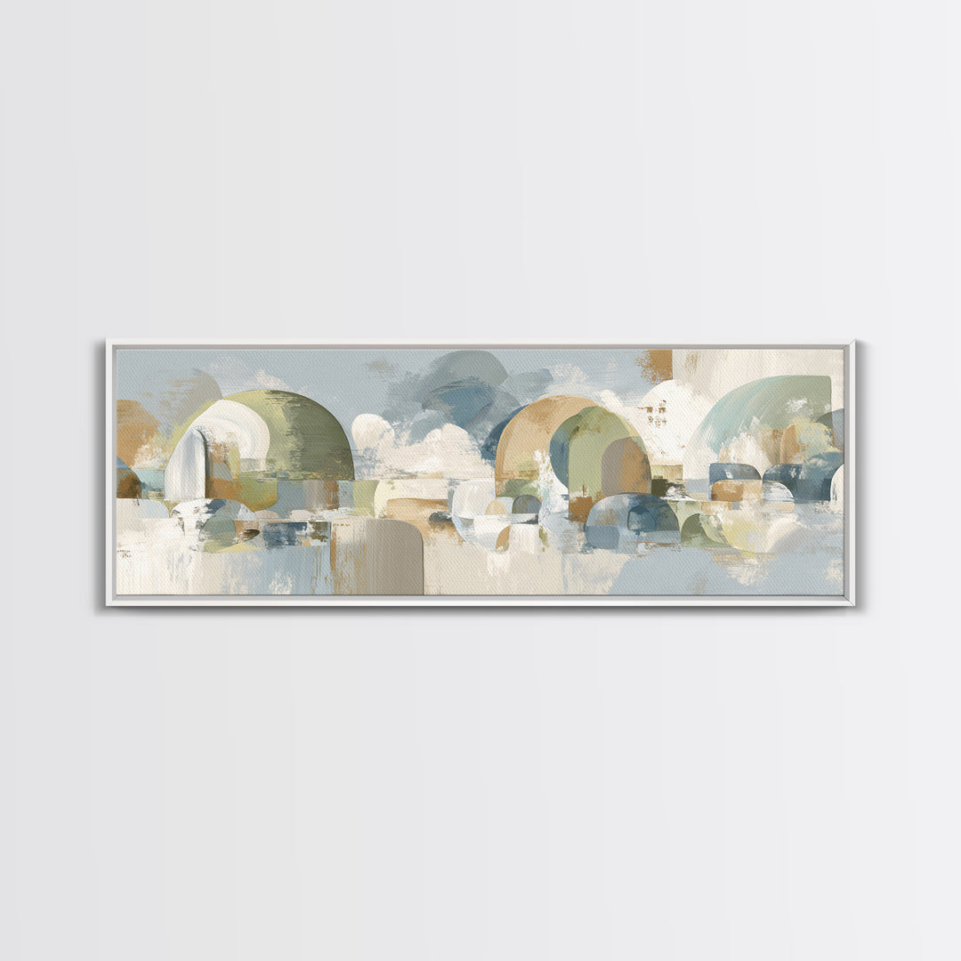 Modern Neutral Arch Abstraction Canvas Print, Waiting Room Art, Wall Sculpture, Waiting Room Decor, Calm, Dog Wall Art, WRA-3x1-13