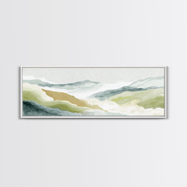 Light Marble Texture Abstract Canvas Print, Waiting Room Art, Landscape, Waiting Room Decor, Abstract Art, Calm, Neutral Decor, WRA-3x1-16