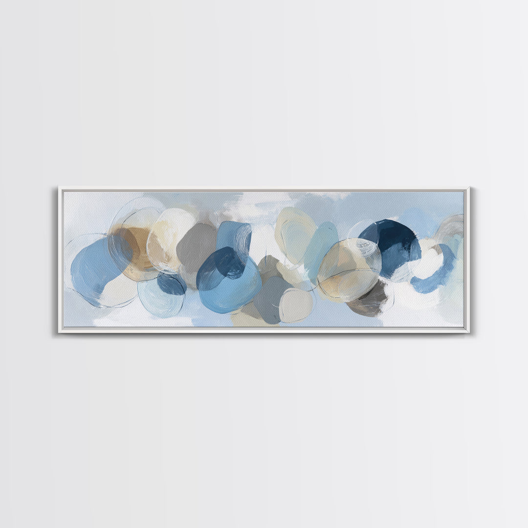 Modern Neutral Arch Abstraction Framed Canvas Print, Waiting Room Art, Office Wall Decor, Waiting Room Decor, Abstract Art, WRA-3x1-37