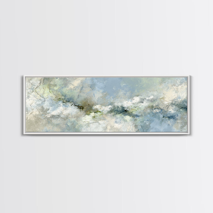 Light Marble Texture Abstract Canvas Print, Waiting Room Art, Gallery Decor, Waiting Room Decor, Fine Art, Calm, WRA-3x1-40