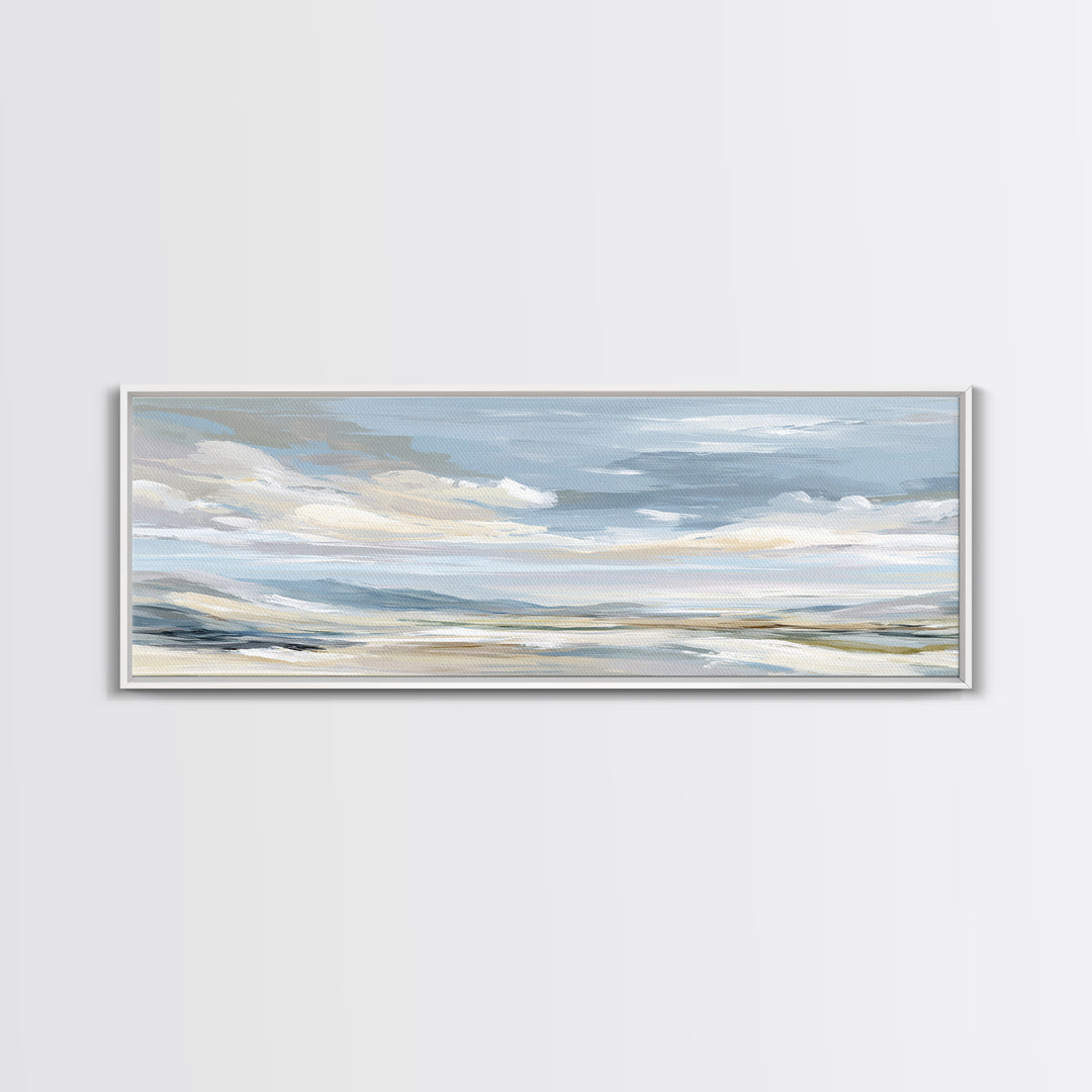 Calming Landscape with Open Sky and Gentle Canvas Print, Waiting Room Art, Dog Wall Art, Waiting Room Decor, Watercolor Art, WRA-3x1-41