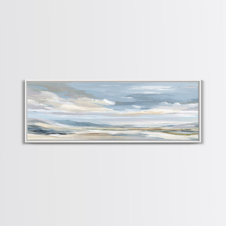 Calming Landscape with Open Sky and Gentle Canvas Print, Waiting Room Art, Dog Wall Art, Waiting Room Decor, Watercolor Art, WRA-3x1-41