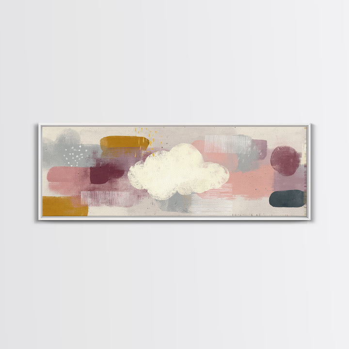 Neutral Botanical Branch Canvas Print, Waiting Room Art, Art, Waiting Room Decor, Calm, Bauhaus Print, Minimalist Wall Art, WRA-3x1-43