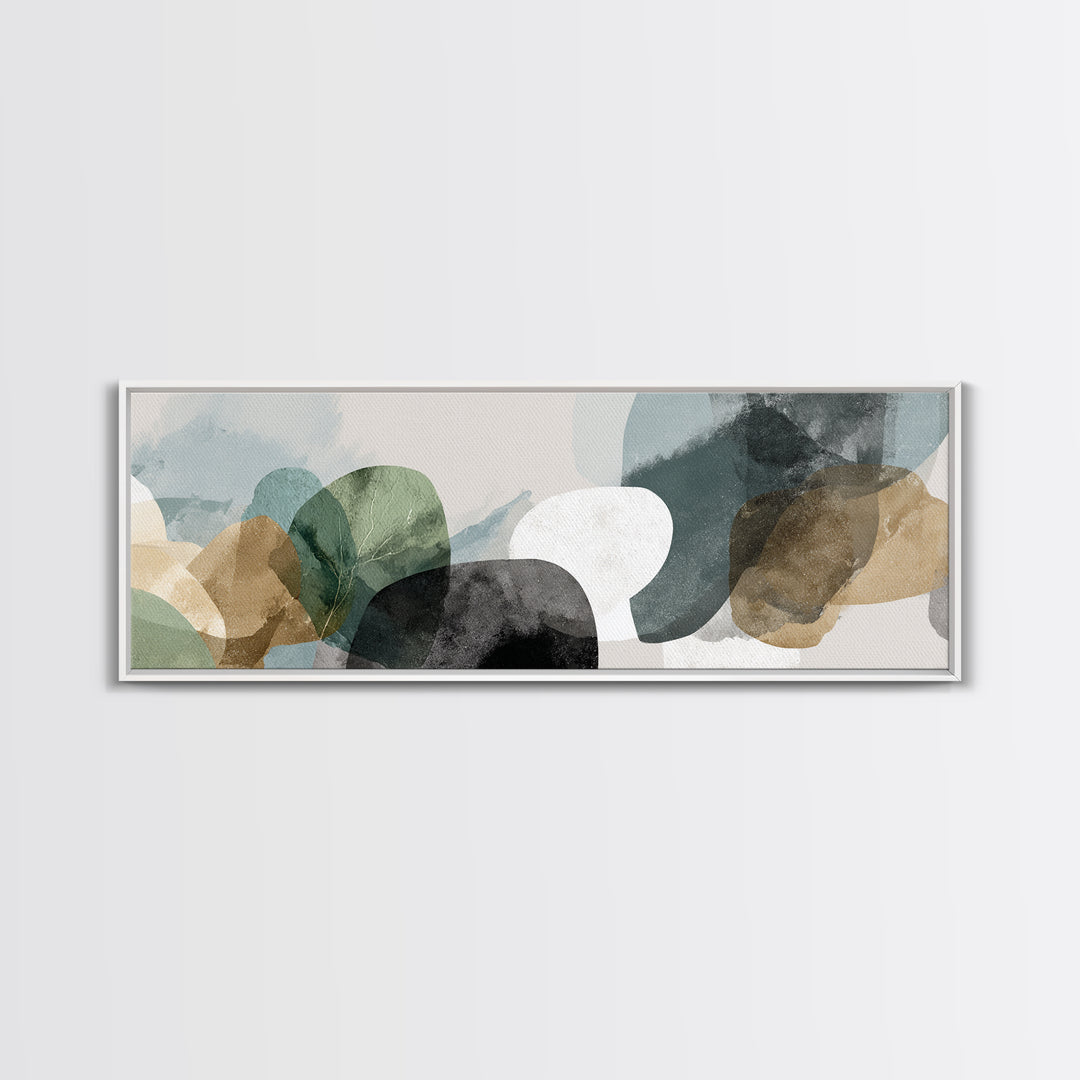Minimal Geometric Composition Canvas Print, Waiting Room Art, Office Art, Waiting Room Decor, Abstract Art, Calm, Gallery Decor, WRA-3x1-45