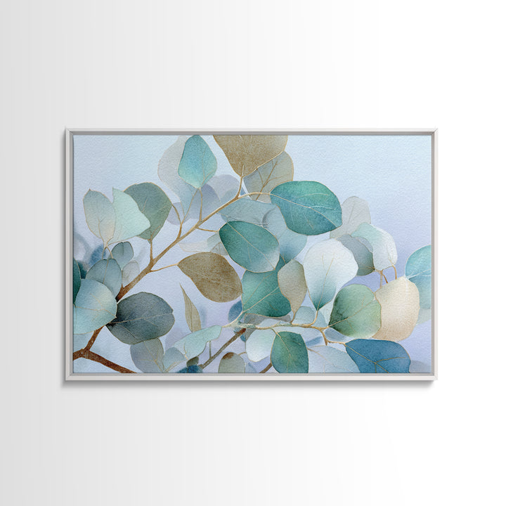Clean Eucalyptus Leaf Study Canvas Print, Waiting Room Art, Gallery Wall Art, Waiting Room Decor, Calm, Photography Print, WRA-3x2-21