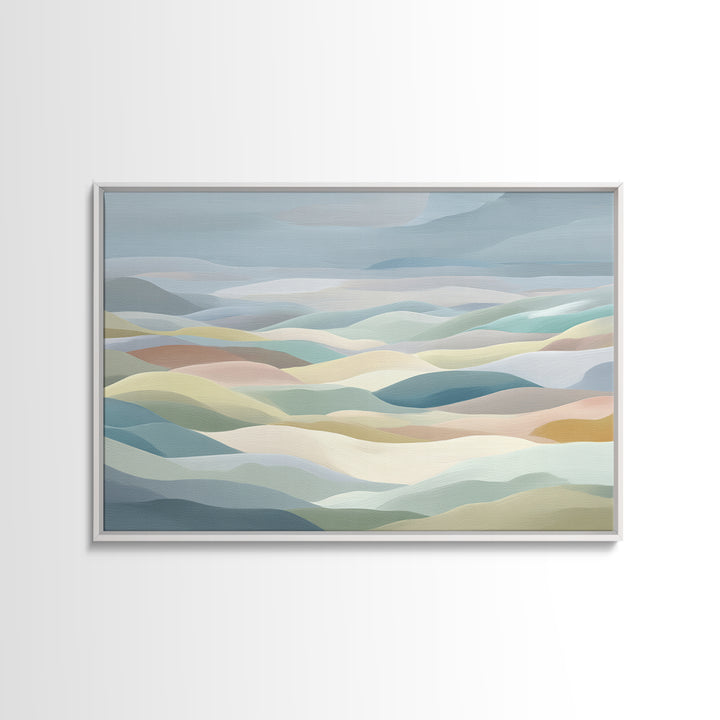 Pastel Rainbow Shapes for Pediatric Spaces Canvas Print, Waiting Room Art, Printable Art, Waiting Room Decor, Abstract Art, WRA-3x2-22