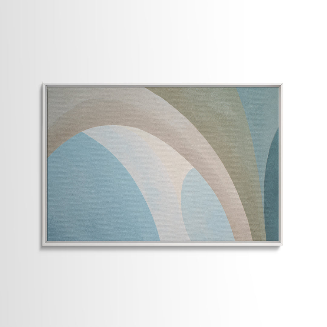 Modern Neutral Arch Abstraction Framed Canvas Print, Waiting Room Art, Office Art, Waiting Room Decor, Fine Art, Calm, WRA-3x2-25