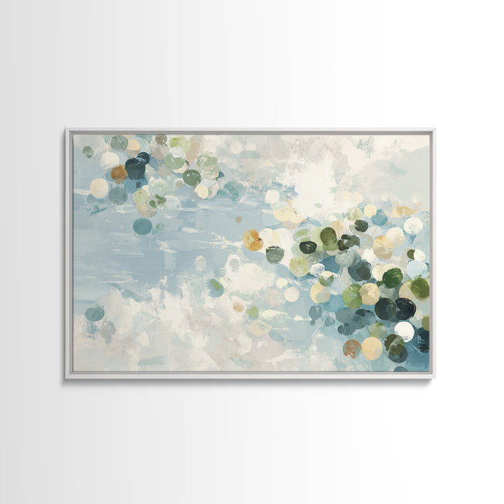 Abstract Circles Suggesting Calm Movement Canvas Print, Waiting Room Art, Floral Wall Art, Waiting Room Decor, Abstract Art, WRA-3x2-38