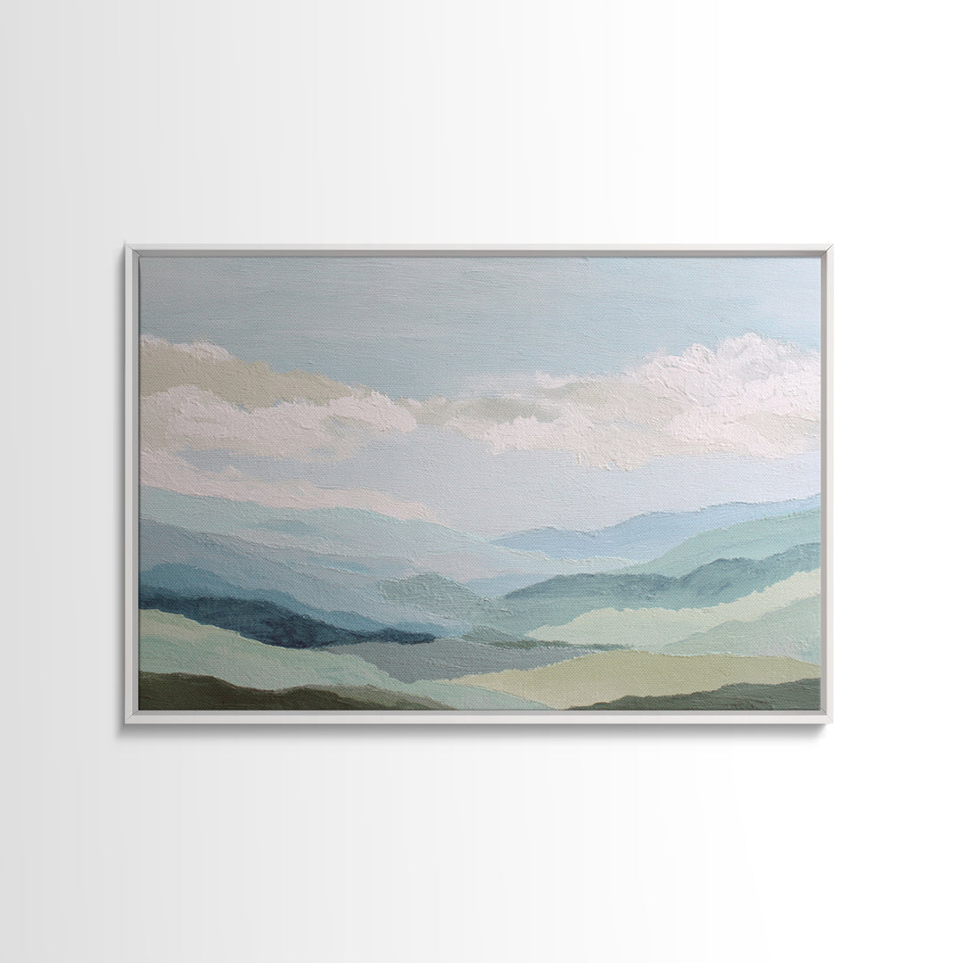 Calming Landscape with Open Sky and Gentle Canvas Print, Waiting Room Art, Minimalist Art, Waiting Room Decor, Fine Art, Calm, WRA-3x2-53