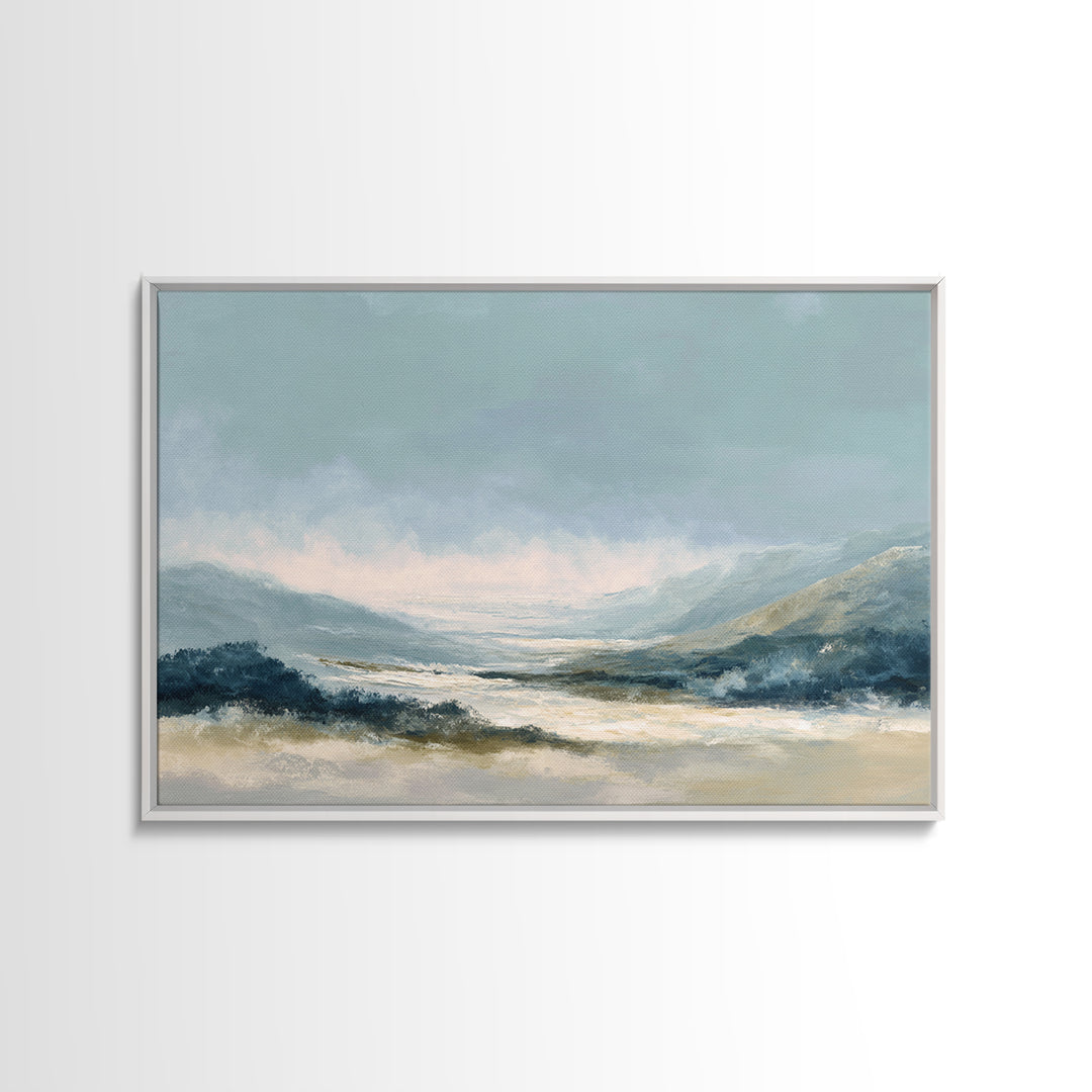 Soft Abstract Waves Canvas Print, Waiting Room Art, Office Wall Decor, Waiting Room Decor, Fine Art, Calm, Photography Print, WRA-3x2-54