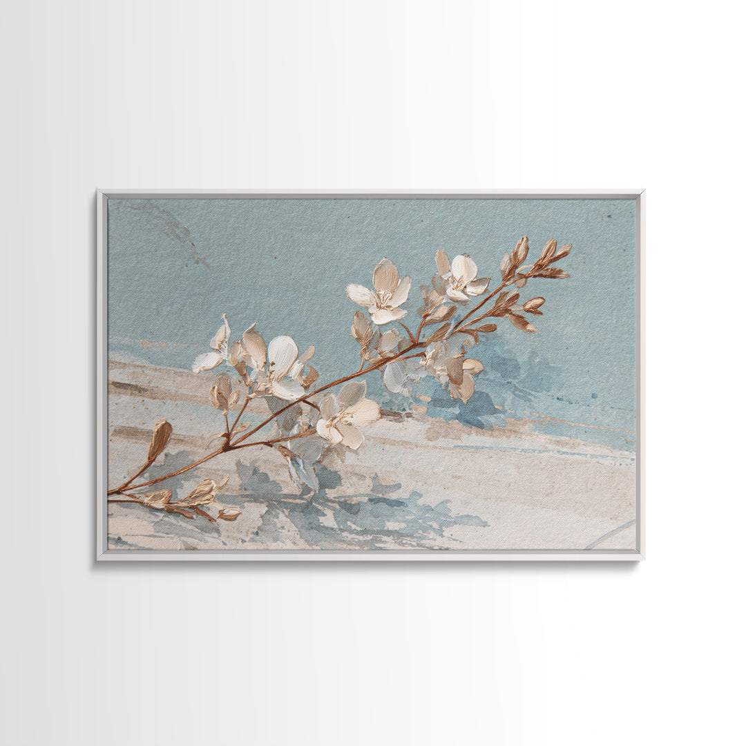 Coastal Horizon with Pale Sand and Water Canvas Print, Waiting Room Art, Digital Art Print, Waiting Room Decor, Fine Art, Calm, WRA-3x2-61