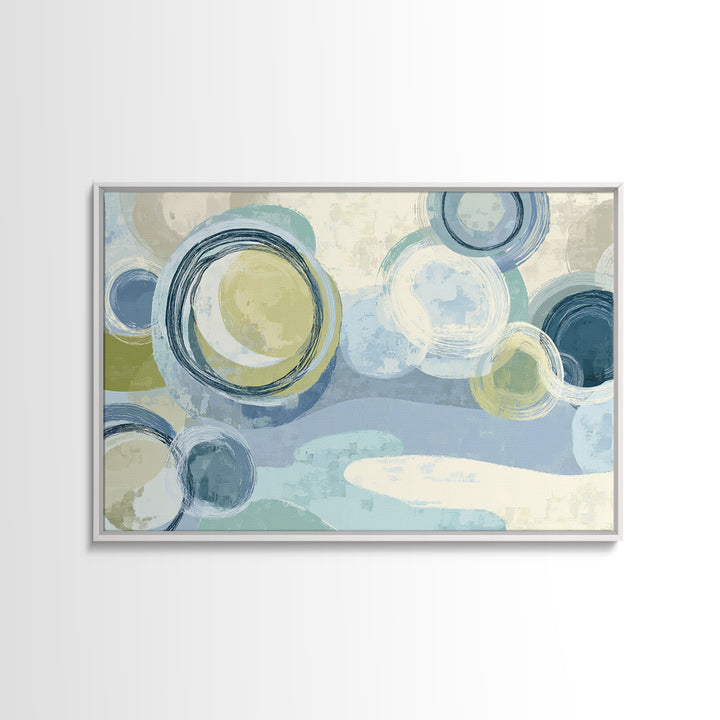 Abstract Circles Suggesting Calm Movement Canvas Print, Waiting Room Art, Floral Wall Art, Waiting Room Decor, Abstract Art, WRA-3x2-62
