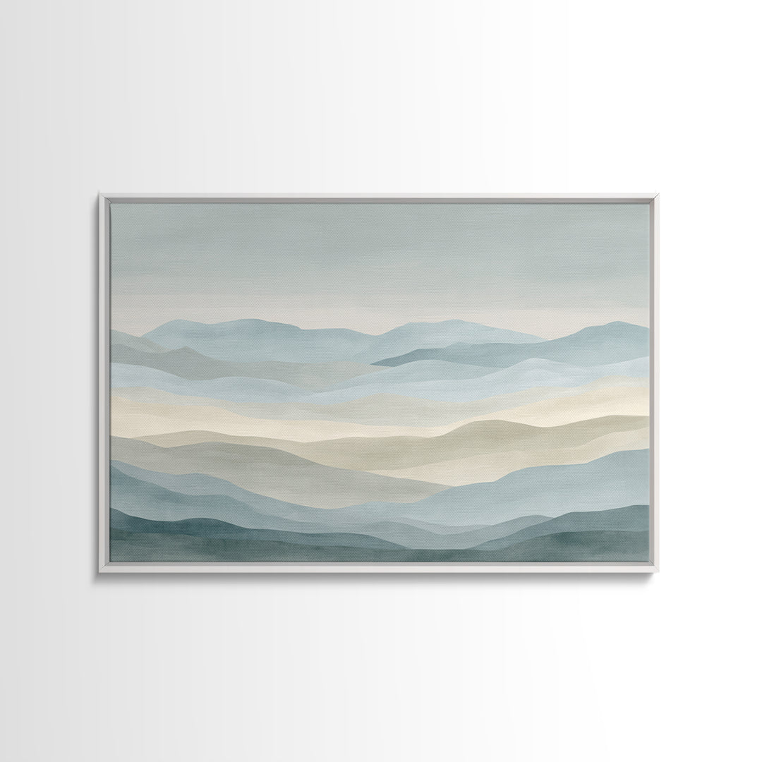 Simple Mountain Layers Canvas Print, Waiting Room Art, Modern Art, Waiting Room Decor, Fine Art, Calm, Therapy Office Decor, WRA-3x2-66