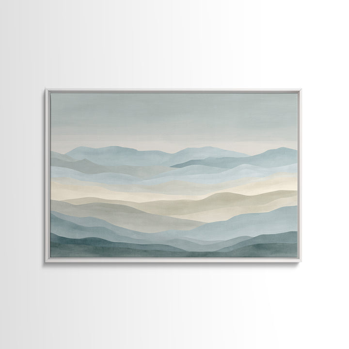 Simple Mountain Layers Canvas Print, Waiting Room Art, Modern Art, Waiting Room Decor, Fine Art, Calm, Therapy Office Decor, WRA-3x2-66