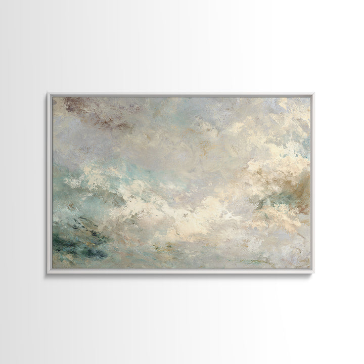 Light Marble Texture Abstract Canvas Print, Waiting Room Art, Dental Art, Waiting Room Decor, Abstract Art, Calm, WRA-3x2-76