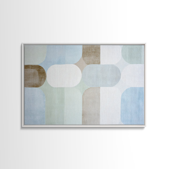 Minimal Geometric Composition Framed Canvas Print, Waiting Room Art, Therapy Office Decor, Waiting Room Decor, Abstract Art, WRA-3x2-81