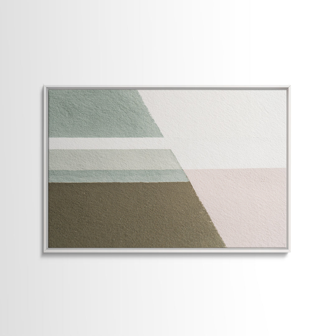 Minimal Geometric Composition Framed Canvas Print, Waiting Room Art, Bauhaus Print, Waiting Room Decor, Fine Art, Calm, WRA-3x2-9