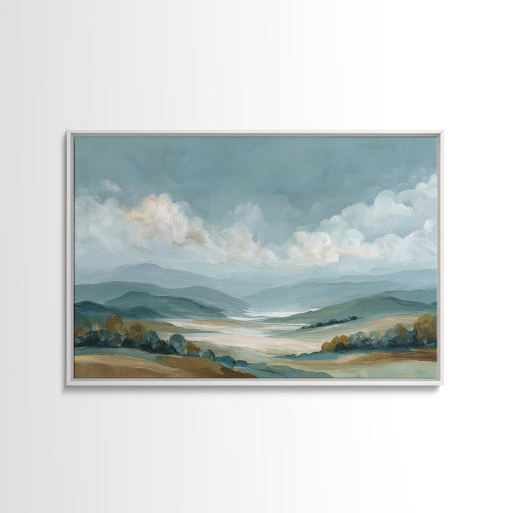 Large Cloudscape with Hopeful Light Framed Canvas Print, Waiting Room Art, Luxury Decor, Waiting Room Decor, Fine Art, Calm, WRA-3x2-92