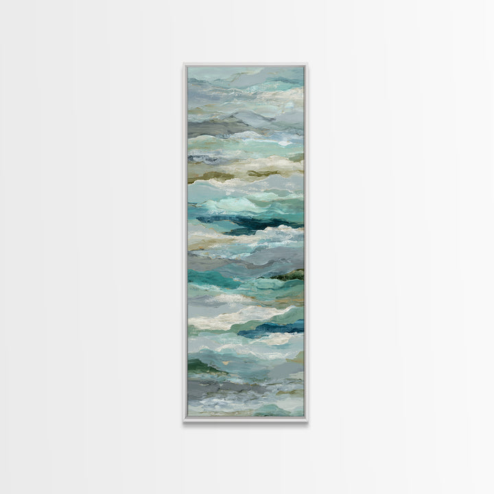 Abstract Breath Waves Canvas Print, Yoga Studio Art, Wall Art Print, Yoga Studio Decor, Abstract Art, Balance, Yoga Gift, YSA-1x3-43