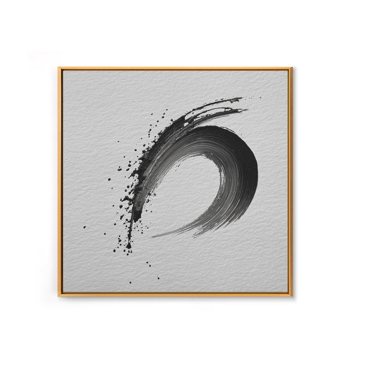 Zen Enso Brush Stroke Minimalist Black And White Wall Art Japanese Calligraphy Painting Modern Decor Minimalist Wall Art Print