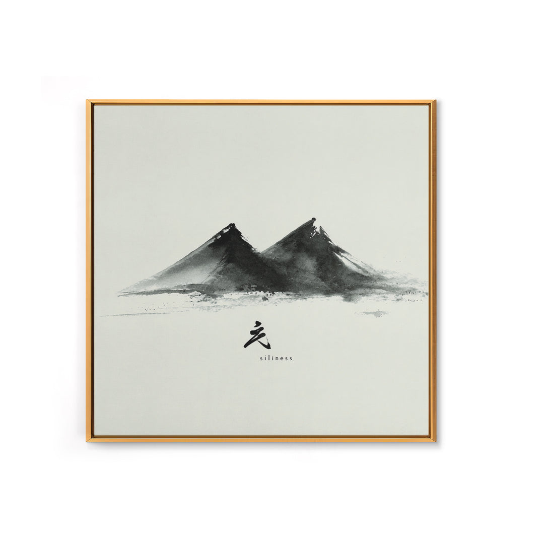 Minimalist Ink Mountains Japanese Landscape Wall Art Black And White Print Modern Zen Home Decor