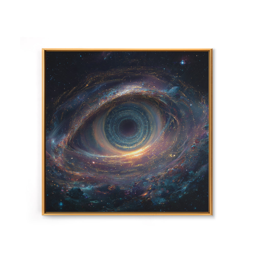 Cosmic Eye Galaxy Portal Wall Art Canvas Print Surreal Space Art Astronomy Decor Trippy Wall Art
