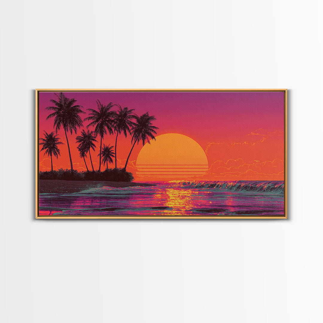 Colorful Multicolor Abstract Cosmic Hand Art Print On Canvas With Vibrant Psychedelic Design Wall Art